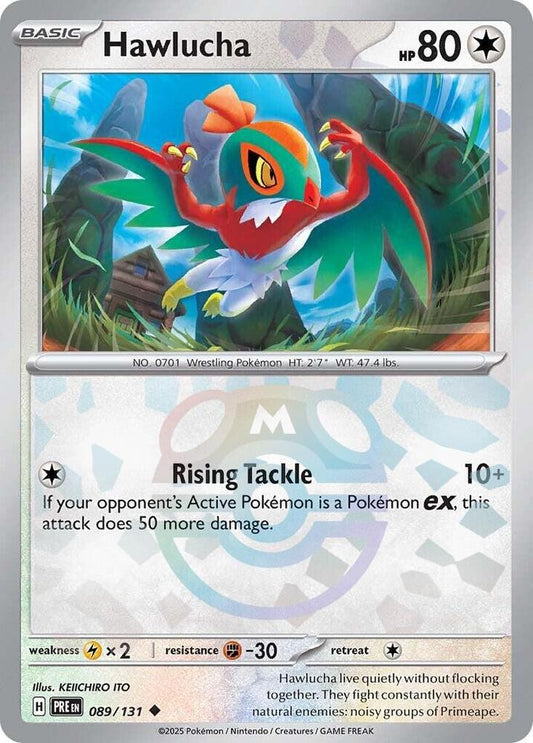 Hawlucha (Master Ball Pattern) - 089/131 | Uncommon | (PRE | SV: Prismatic Evolutions)