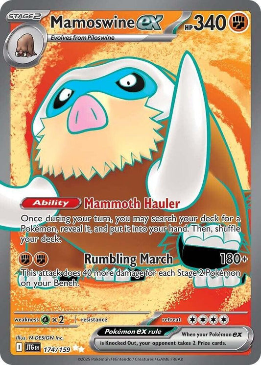Mamoswine ex - 174/159 | Ultra Rare | (JTG | SV09: Journey Together)