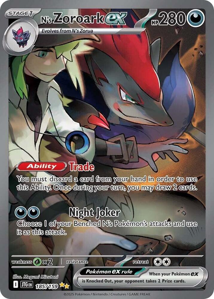 N's Zoroark ex - 185/159 | Special Illustration Rare | (JTG | SV09: Journey Together)