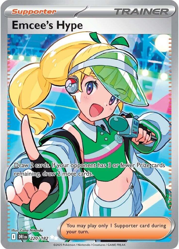 Emcee's Hype - 220/182 | Ultra Rare | (DRI | SV10: Destined Rivals)