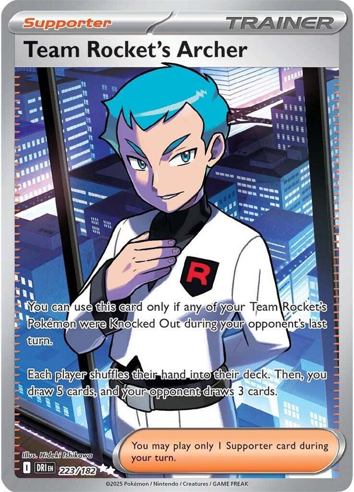 Team Rocket's Archer - 223/182 | Ultra Rare | (DRI | SV10: Destined Rivals)