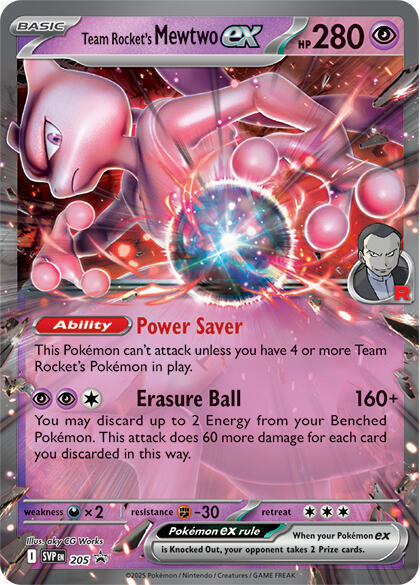 Team Rocket's Mewtwo ex - 205 | Promo | (SVP | SV: Scarlet & Violet Promo Cards)