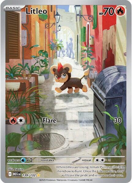 Litleo - 139/132 | Illustration Rare | (MEG | ME01: Mega Evolution)
