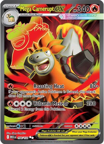 Mega Camerupt ex - 156/132 | Ultra Rare | (MEG | ME01: Mega Evolution)