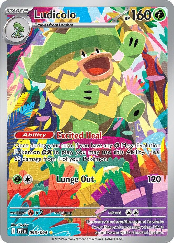Ludicolo - 095/094 | Illustration Rare | (PFL | ME02: Phantasmal Flames)
