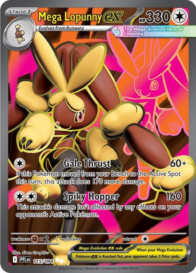 Mega Lopunny ex - 115/094 | Ultra Rare | (PFL | ME02: Phantasmal Flames)