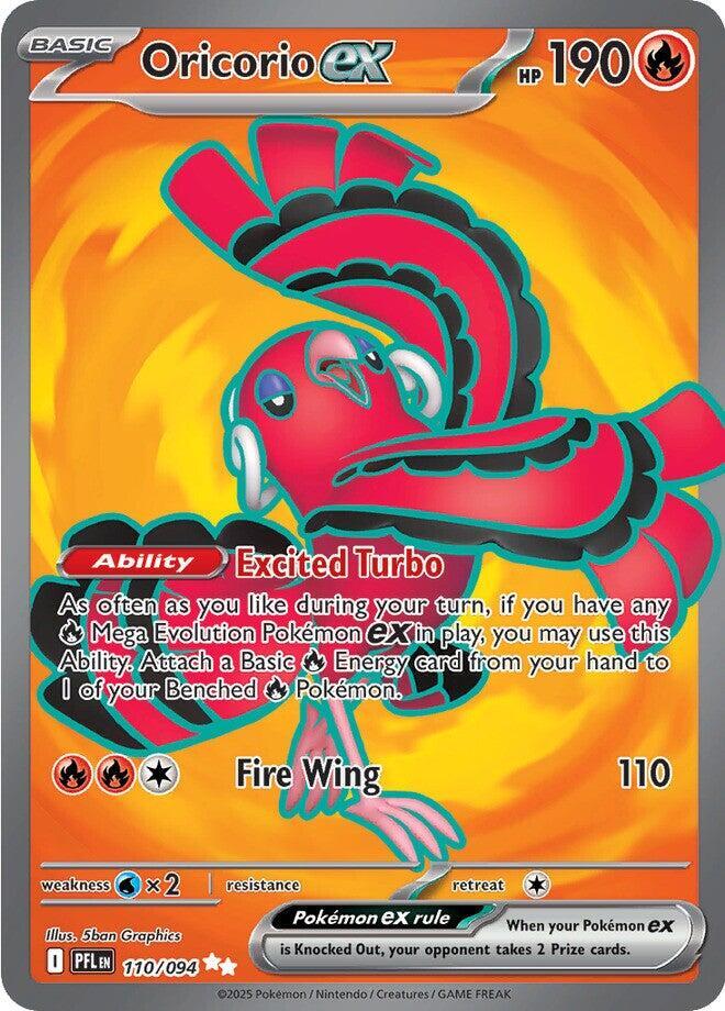 Oricorio ex - 110/094 | Ultra Rare | (PFL | ME02: Phantasmal Flames)