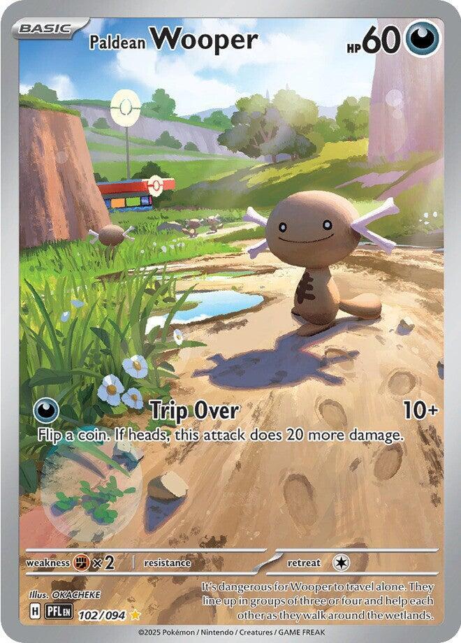 Paldean Wooper - 102/094 | Illustration Rare | (PFL | ME02: Phantasmal Flames)