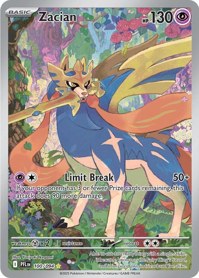 Zacian - 100/094 | Illustration Rare | (PFL | ME02: Phantasmal Flames)
