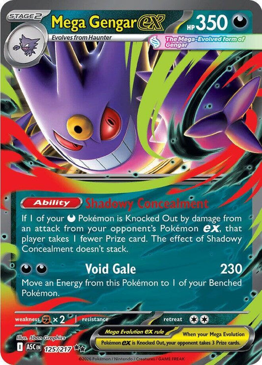 Mega Gengar ex - 125/217 | Double Rare | (ASC | ME: Ascended Heroes)