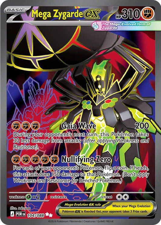 Mega Zygarde ex - 104/088 | Ultra Rare | (POR | ME03: Perfect Order)