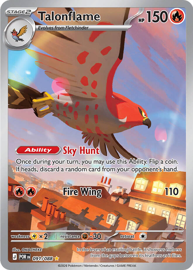 Talonflame - 091/088 | Illustration Rare | (POR | ME03: Perfect Order)