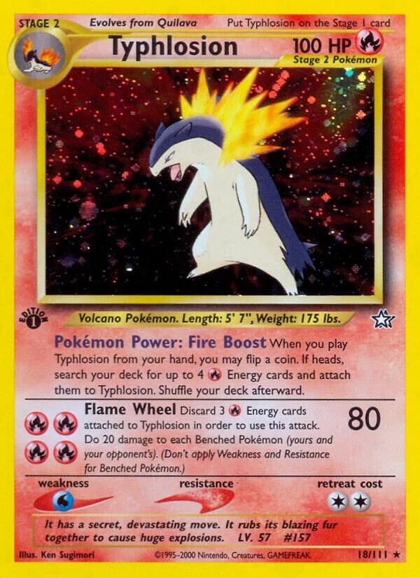 Typhlosion (18) - 018/111 | Holo Rare | (N1 | Neo Genesis)