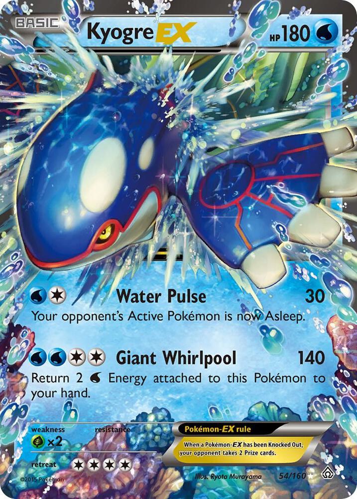 Kyogre EX - 54/160 | Ultra Rare | (PRC | XY - Primal Clash)