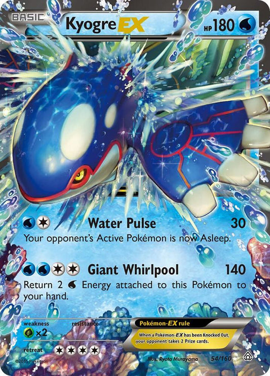 Kyogre EX - 54/160 | Ultra Rare | (PRC | XY - Primal Clash)