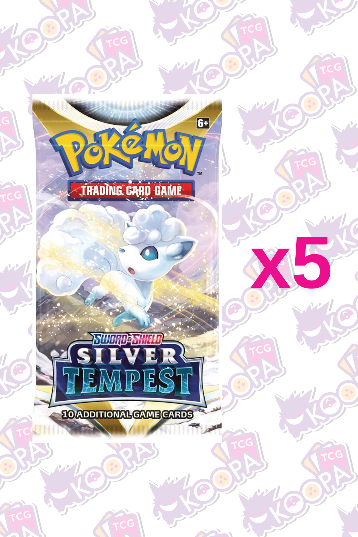Pokemon TCG: 5x Silver Tempest Booster Packs