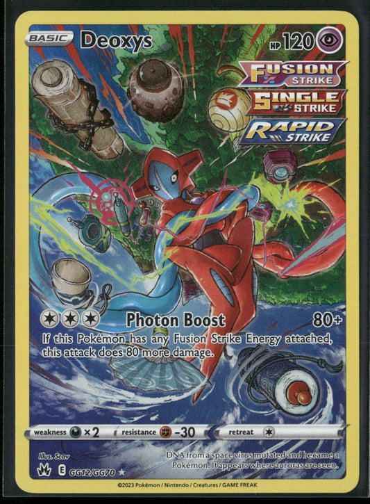Deoxys Ultra Rare Crown Zenith: Galarian Gallery CRZ:GG GG12/GG70 NM