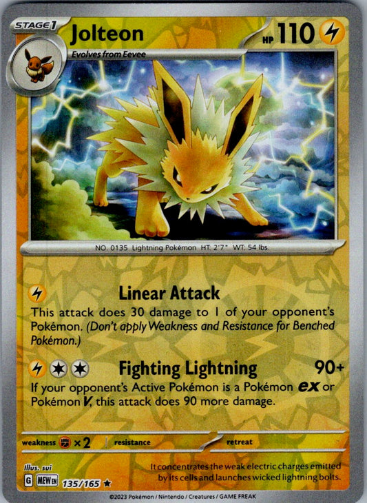 Jolteon - 135/165 | Rare | (MEW | SV: Scarlet & Violet 151)