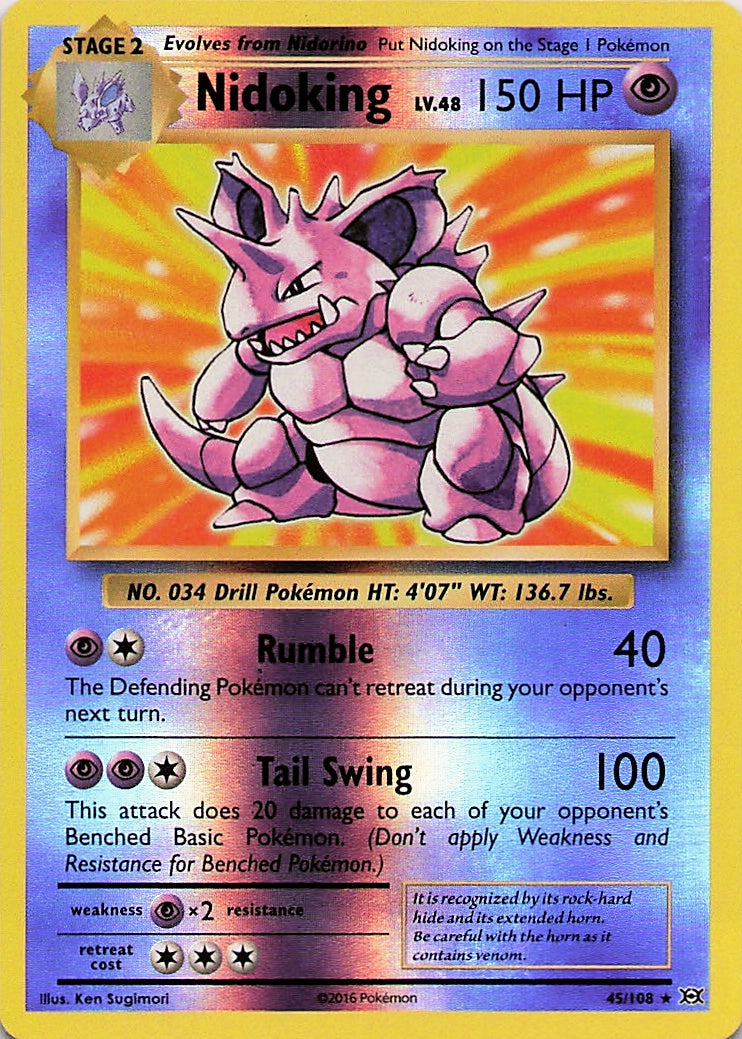 Nidoking - 45/108 | Holo Rare | (EVO | XY - Evolutions)