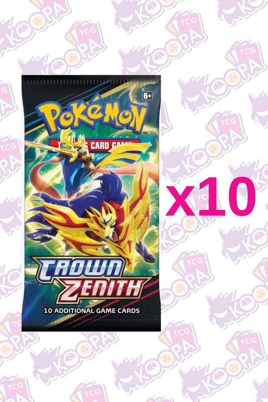 Pokemon TCG: 10x Crown Zenith Booster Packs