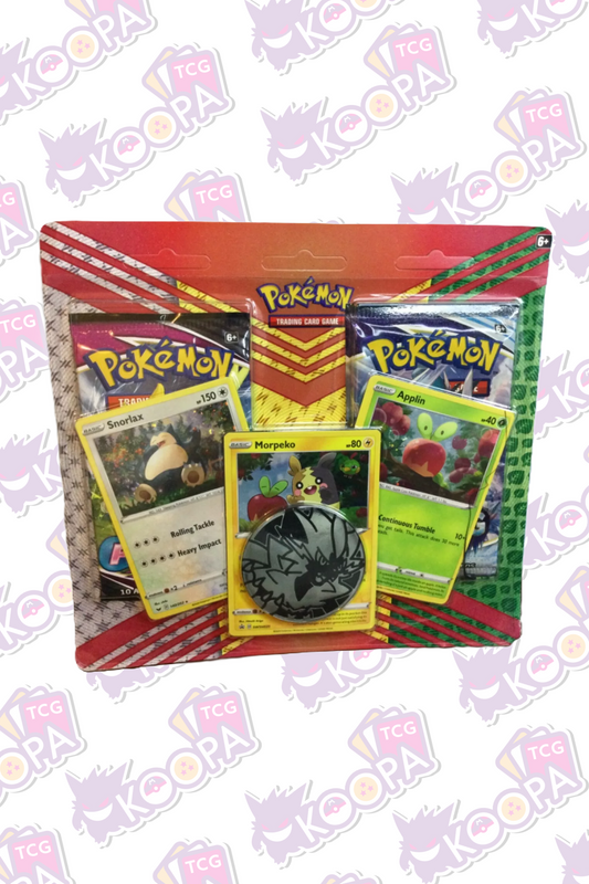 Pokemon TCG: 2 Pack Blister (Snorlax, Morpeko & Applin) - Fusion Strike & Chilling Reign
