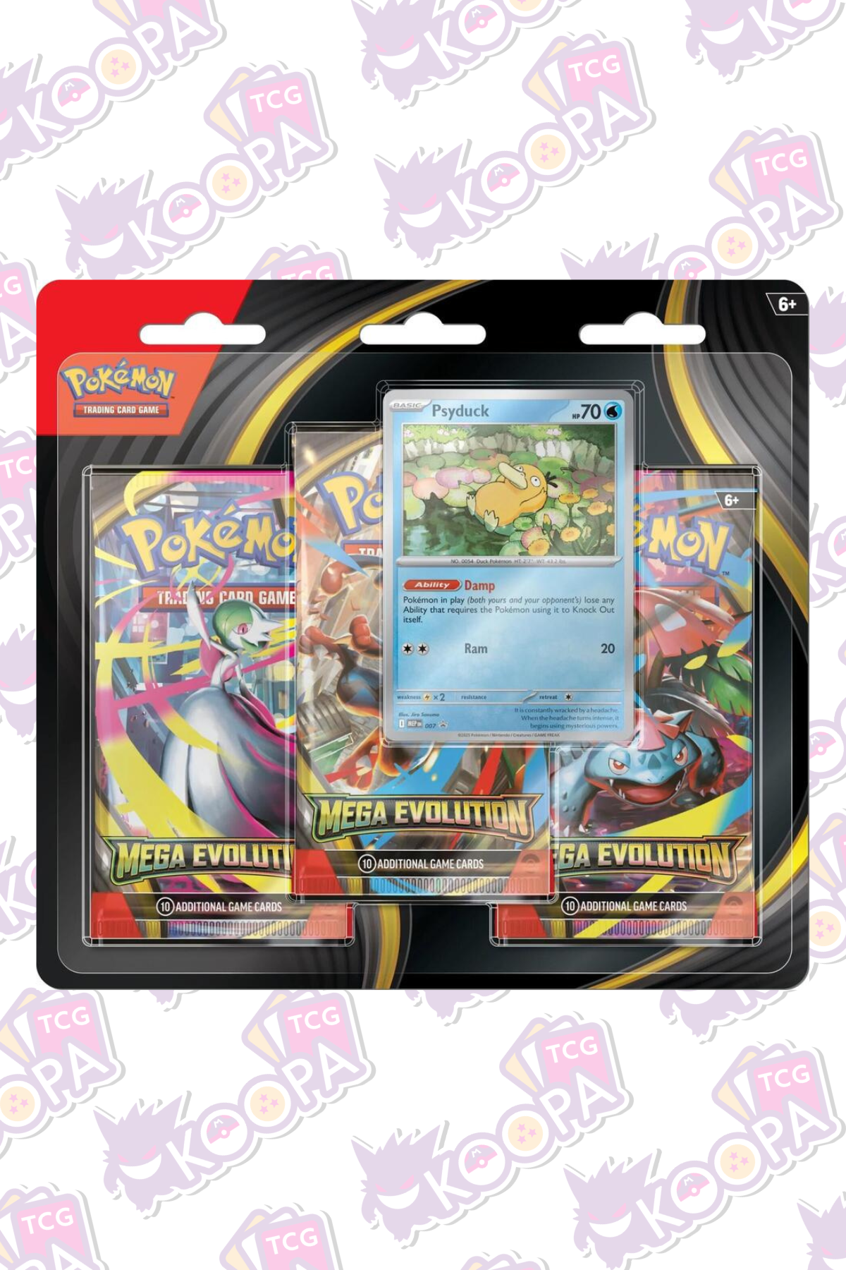 Pokemon TCG: Mega Evolution 3 Pack Blister (Psyduck)