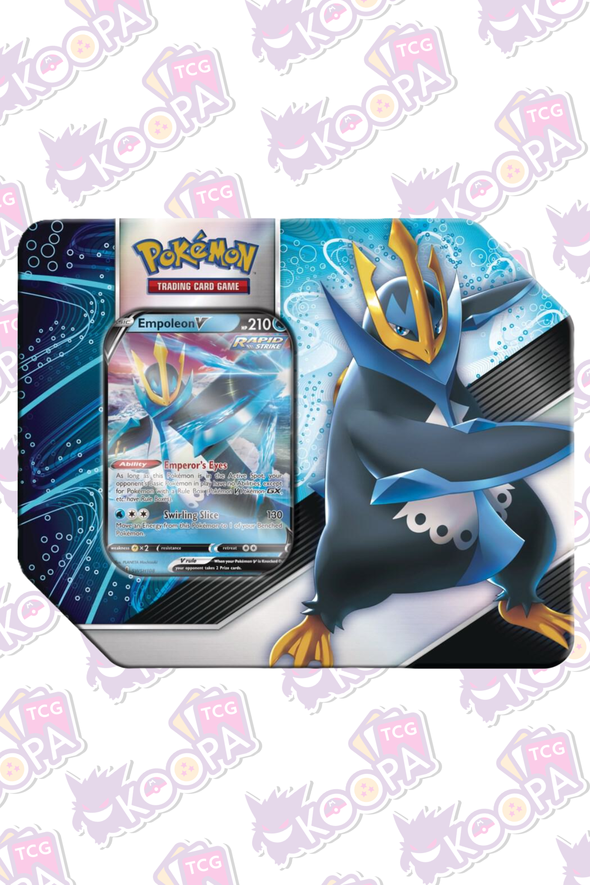 Pokemon TCG: V Strikers Tin (Empoleon) - Full Shrink Wrap