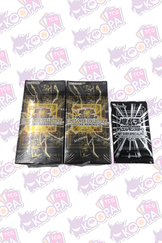 Yu-Gi-Oh! Limit Over Collection: The Heroes 2x Booster Boxes & 1x Limit Over Special Pack (Japanese)